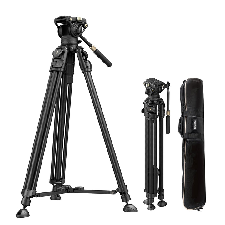 SMALLRIG AD-50Max Hochleistungs-Videostativ, 68,5 Zoll leichtes Stativ aus Kohlefaser mit FreeSpeed-