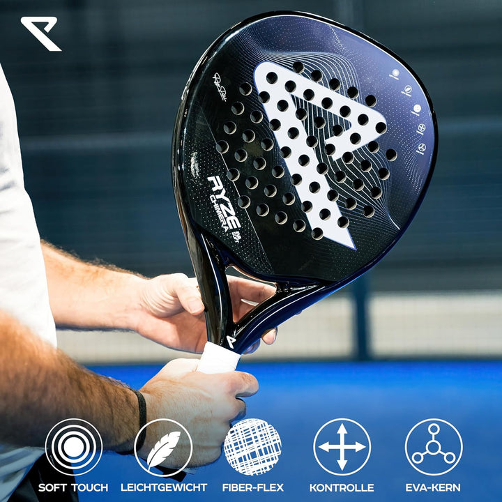 RYZE Chimera - Padel Schläger aus Kohlefaser & Fiberglas - Maximale Kontrolle & Präzision - Ultralei