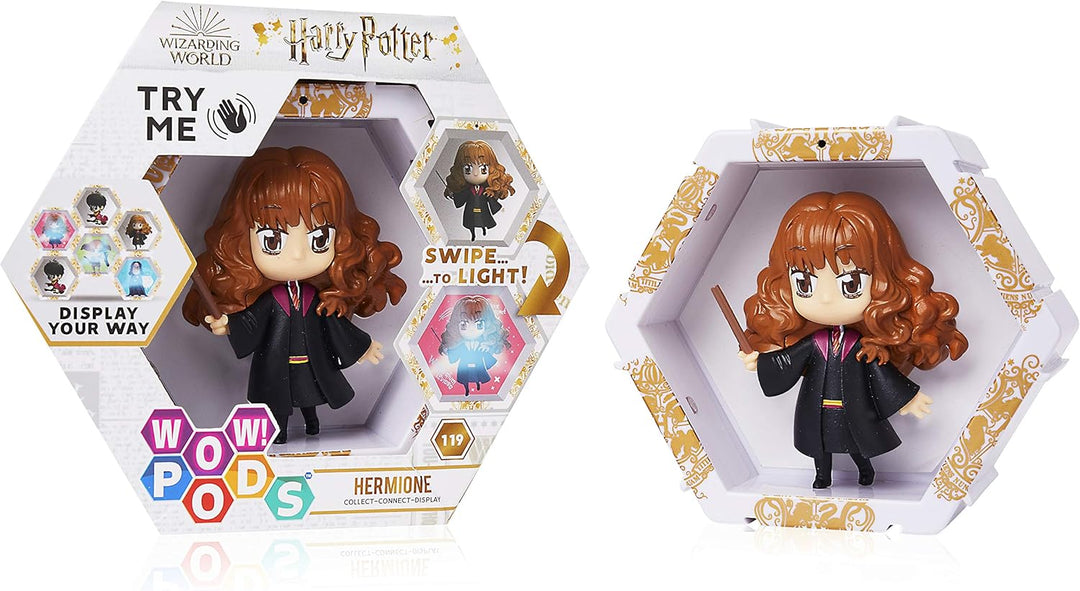 WOW! PODS - Harry Potter Wizarding World Harry Potter Figuren | Leuchtende Hermine Granger Wackelfig