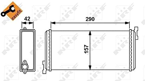 NRF 54240 Wärmetauscher, Innenraumheizung