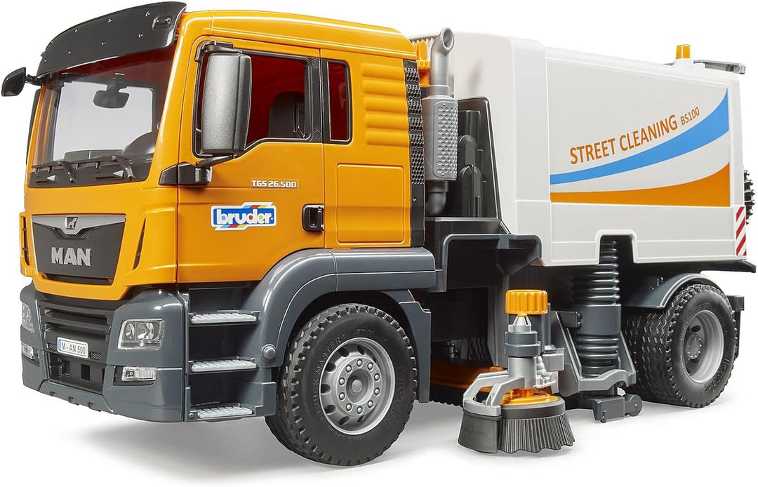 bruder 03780 - Man TGS LKW Strassenreinigung - 1:16 Kehrmaschine Reinigungs-Fahrzeug Kommunalarbeite