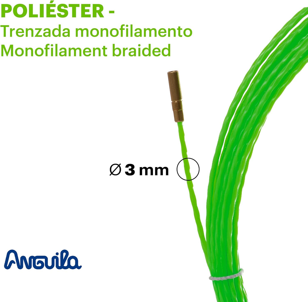 Anguila | Kabeleinziehhilfen | Enge Rohre |Einzelfaser| Verdrilltes Polyester | Feste Endstücke| Far