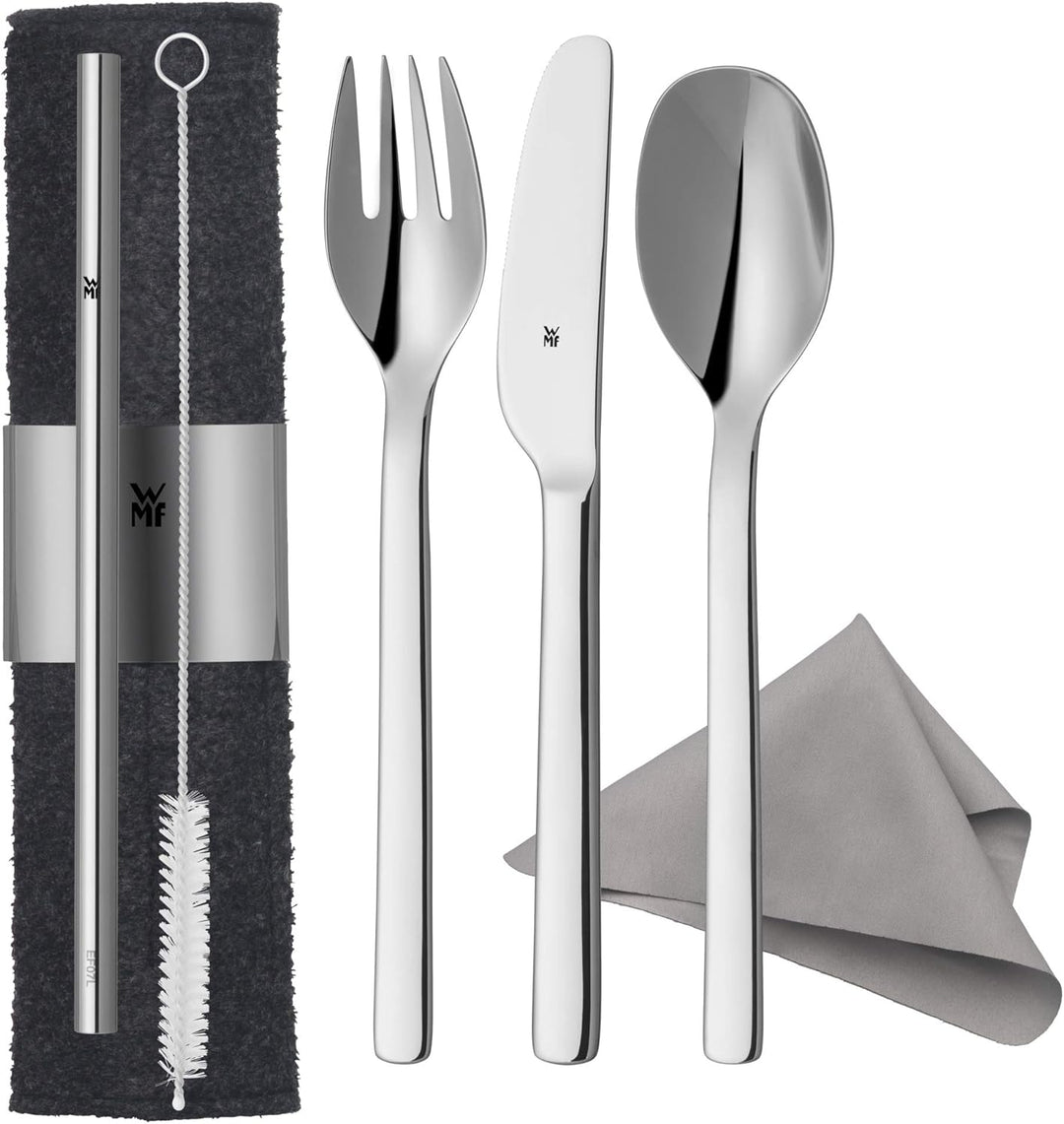WMF my2Go Besteck Set 8-teilig, Outdoor Reisebesteck &amp; Touch Messerset 2-teilig, Küchenmesser mit Sc