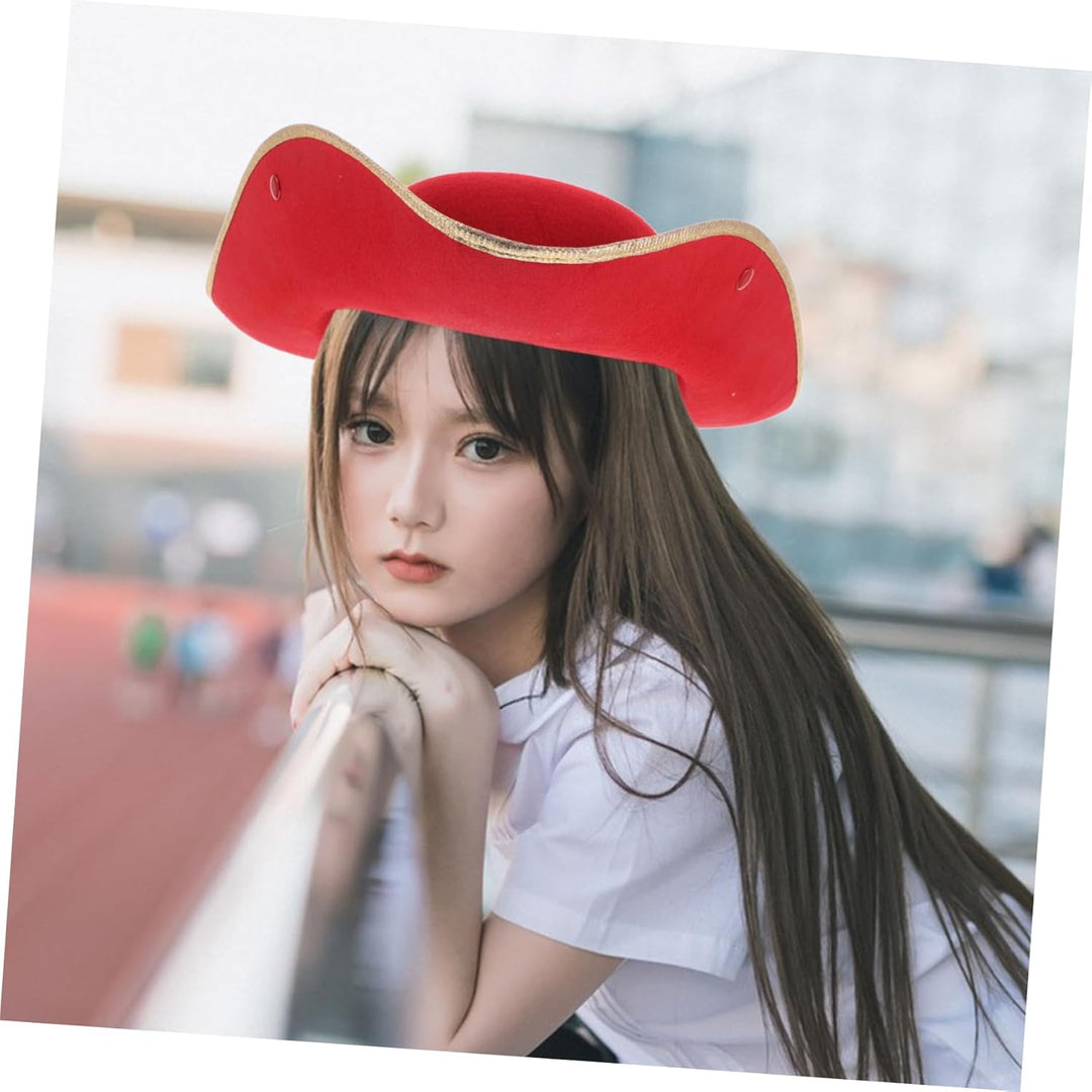 BESPORTBLE Authentischer Tricorn-piratenhut Für Erwachsene Und Unisex Für Halloween-kostüme Historis