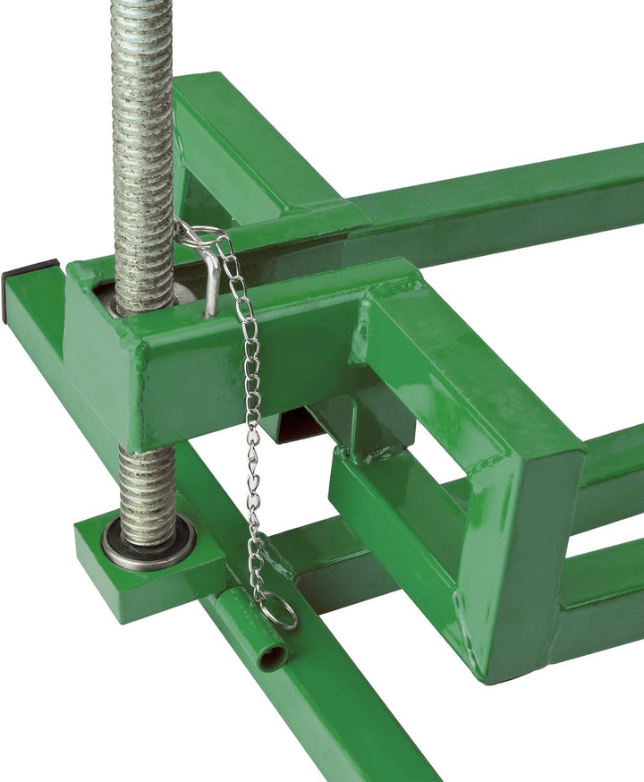 BAUPROFI Rasentraktorheber ZERLEGBAR BTH400A 400kg für Aufsitzmäher Rasenmäher, Grün