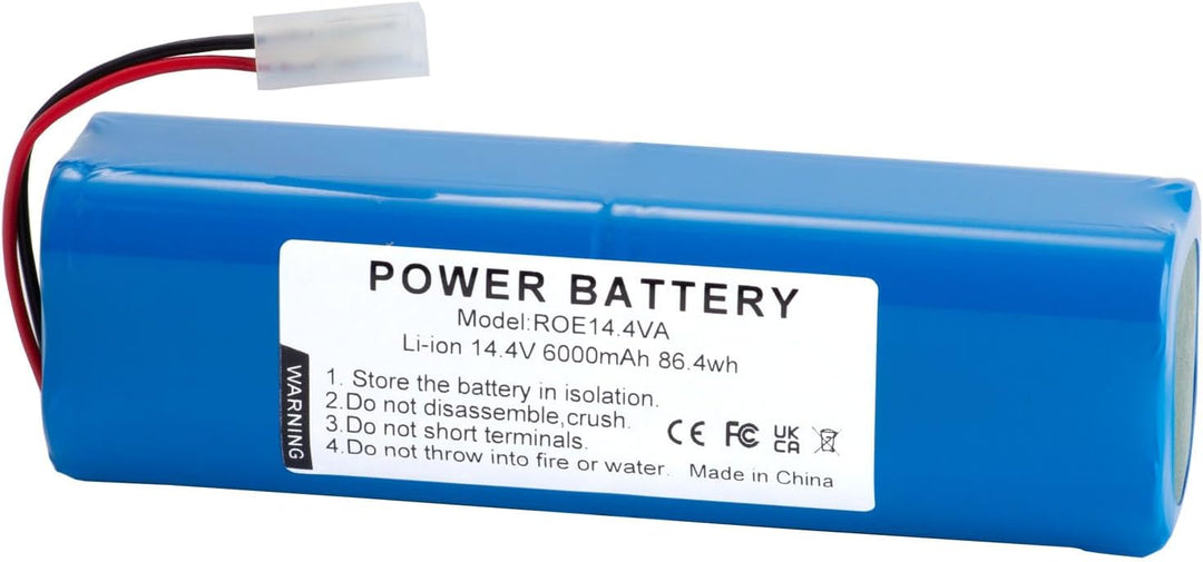 6000mAh 14,4V Li-ion Akku für ROEMO SYB2, SYB2 Pro Saugroboter, Ersatzakku für ROEMO D093-4S2P Batte