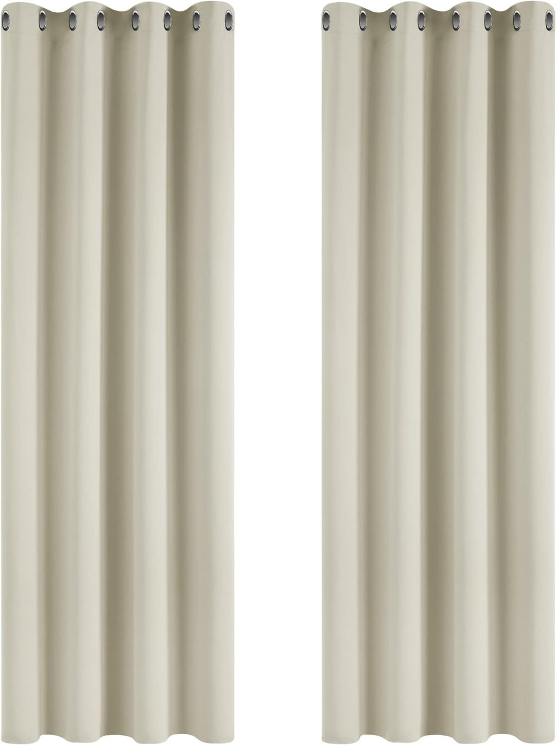 Deconovo Gardinen Blickdicht Vorhang Schlafzimmer Kälteschutz Vorhänge Blickdicht, 160x117cm(HöhexBr