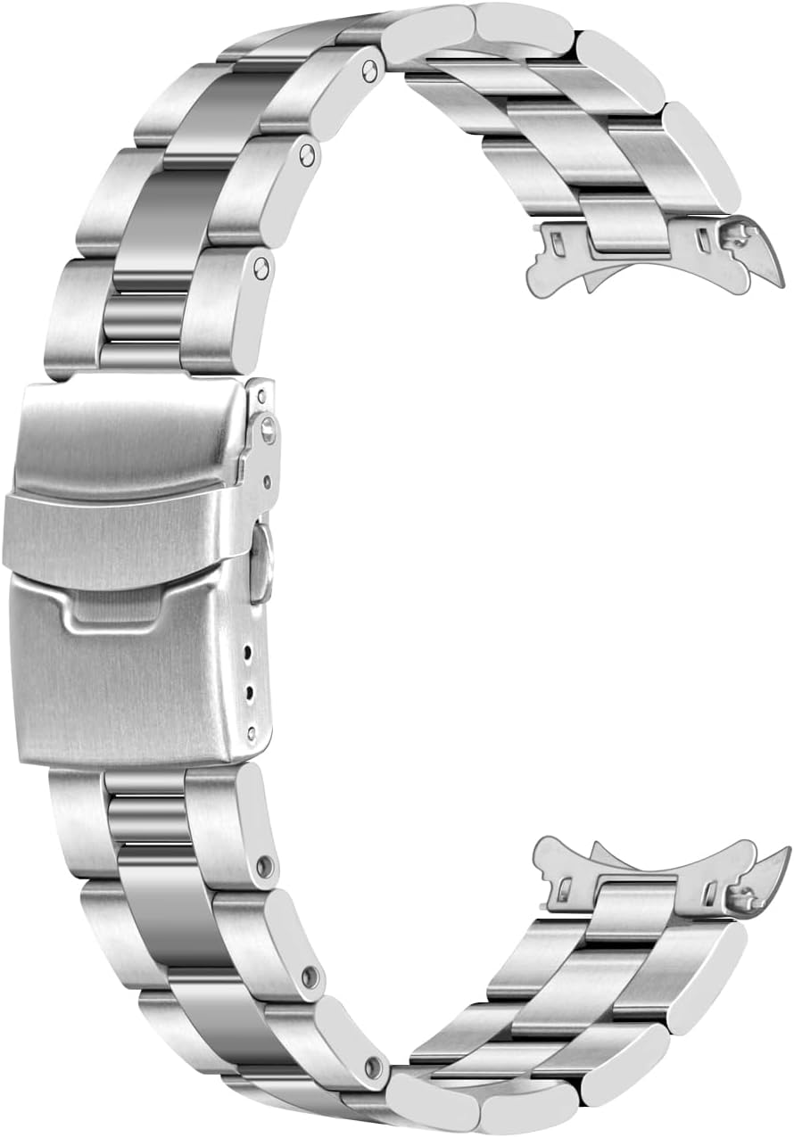 Juntan 20mm 22mm Edelstahl Uhrenarmband Gebogene Enden Uhrenarmbänder Metall Armband Schnellverschlu