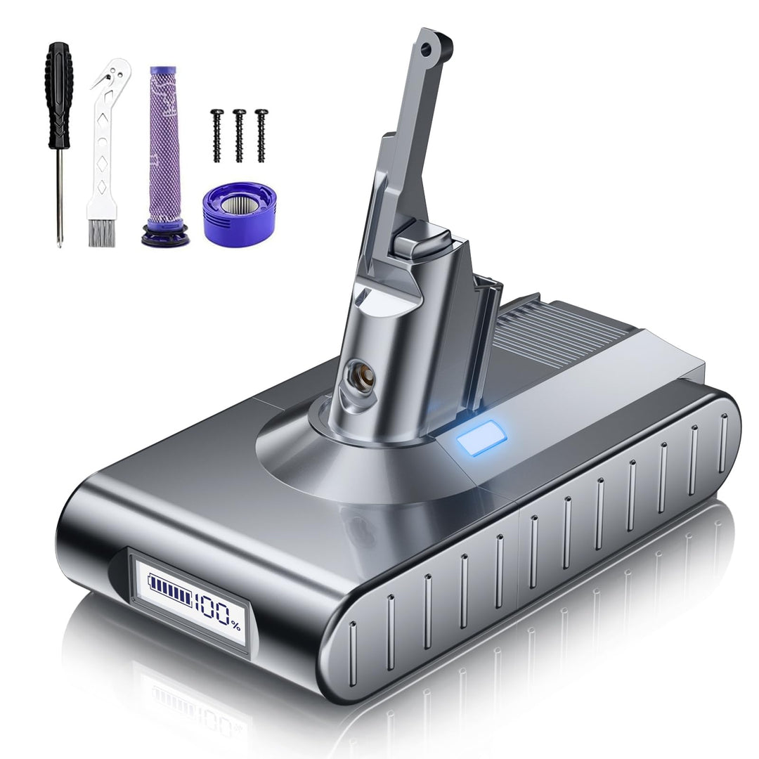 8000mAh V8 Akku, Powtree Ersatzakku für Dyson SV10 Kompatibel für Dyson | V8 Absolute Animal Fluffy