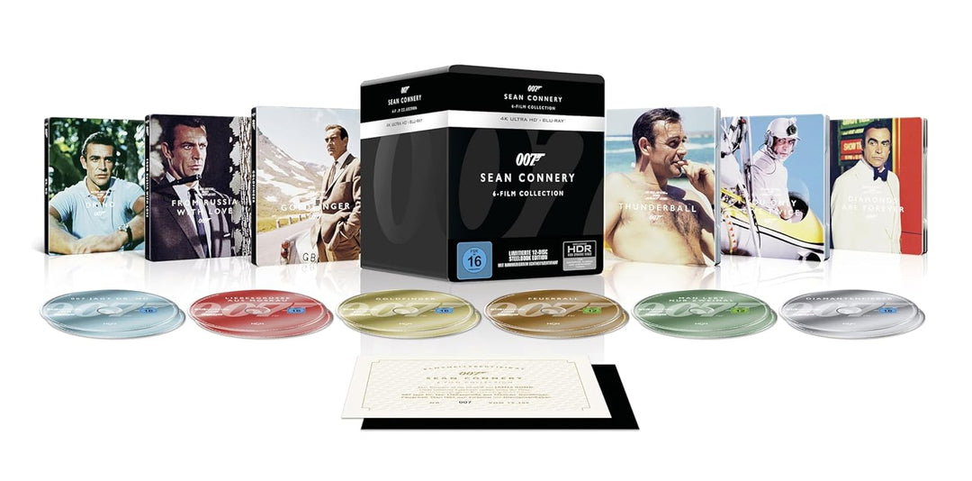James Bond: Sean Connery - Limited Steelbook Collection [4K Ultra HD] + [Blu-ray], 4K