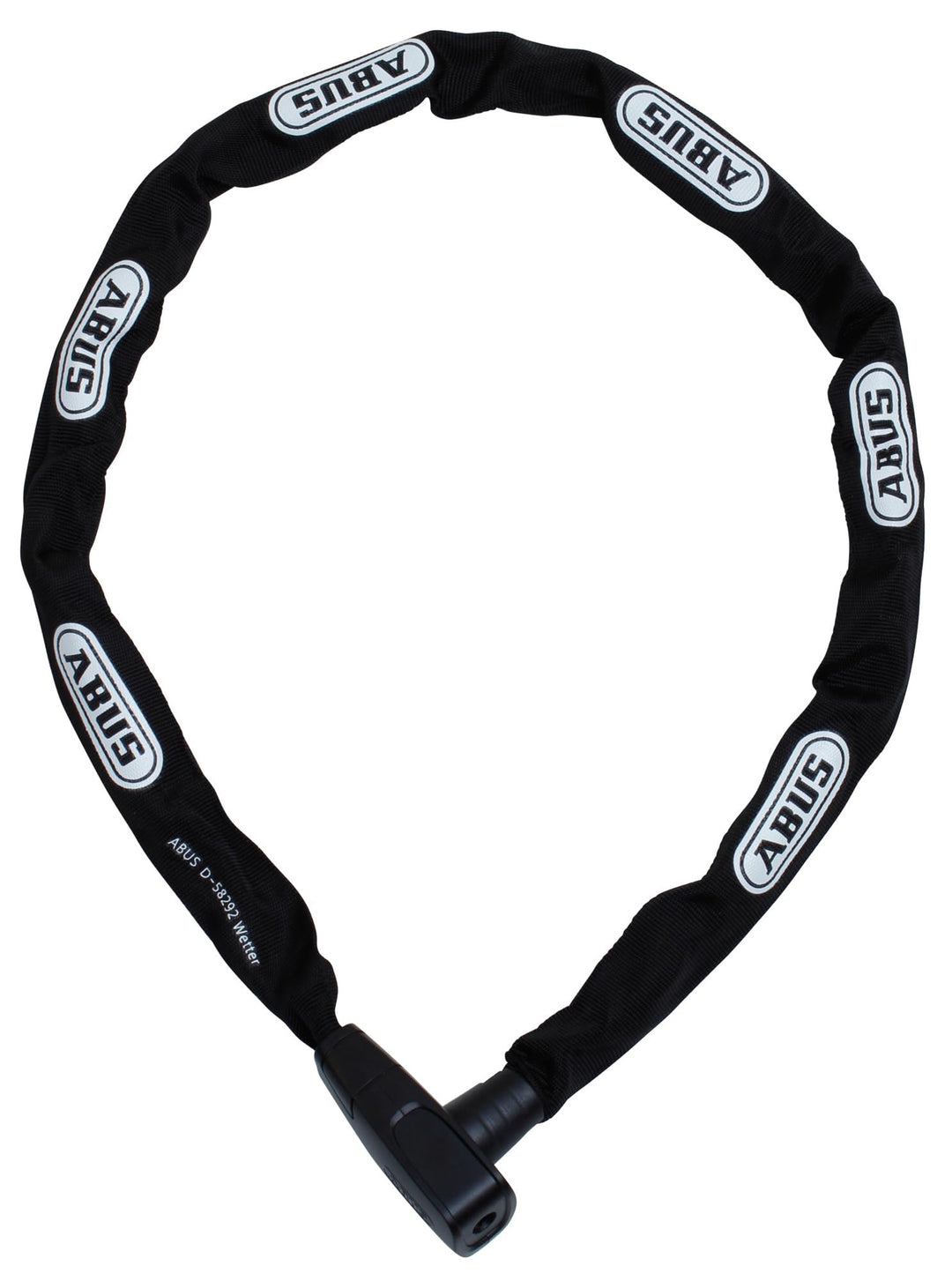 ABUS Unisex – Erwachsene 6800/85 BK 2.0 Kettenschlösser 110 cm Schwarz, 110 cm Schwarz
