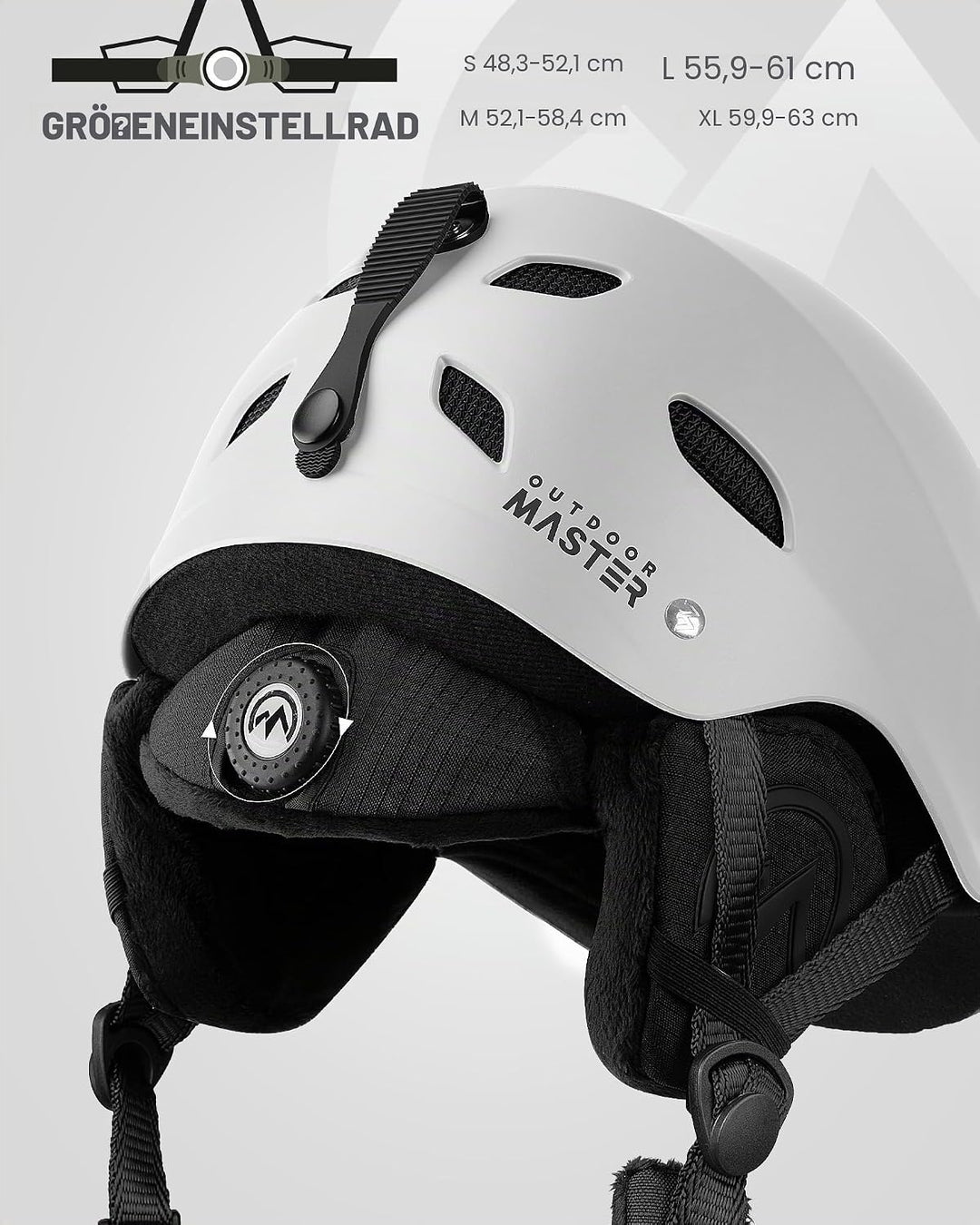 OutdoorMaster Kelvin Unisex Skihelm - Schneesporthelm für Skifahren/Snowboard mit Belüftungssystem,