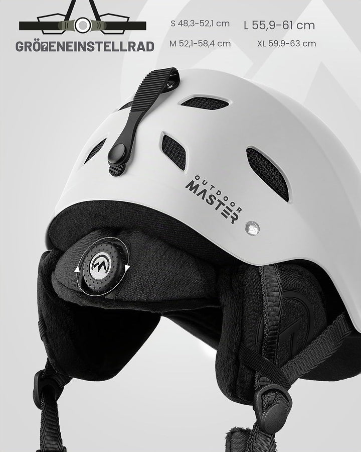 OutdoorMaster Kelvin Unisex Skihelm - Schneesporthelm für Skifahren/Snowboard mit Belüftungssystem,