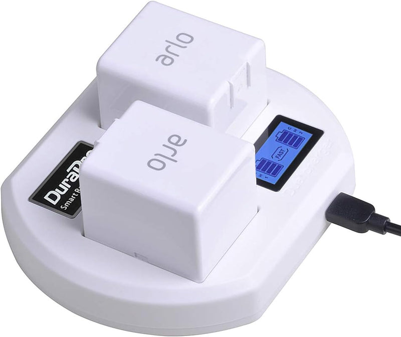 DuraPro LCD Dual Akku Ladegerät Ladestation für Arlo Pro, Arlo Security Light, Arlo Pro 2 & Arlo Go