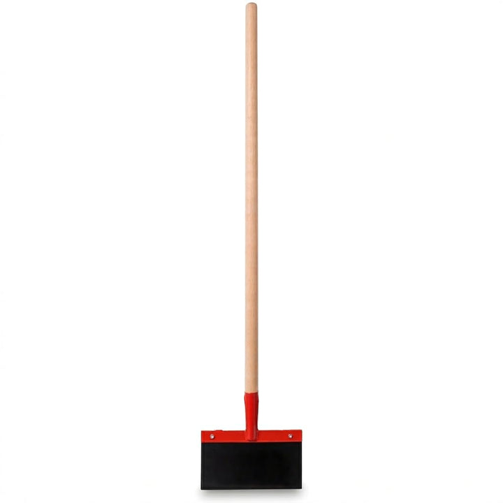Stossscharre 15 cm mit Buchenholzstiel 130 cm | Federstahlblatt ohne Strebe 150 mm breit | Bodenscha
