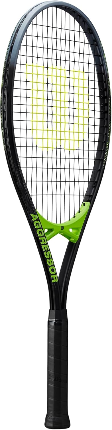 Wilson AGGRESSOR TNS RKT, Schwarz / Grün 4-3/8" (3), 4-3/8" (3)