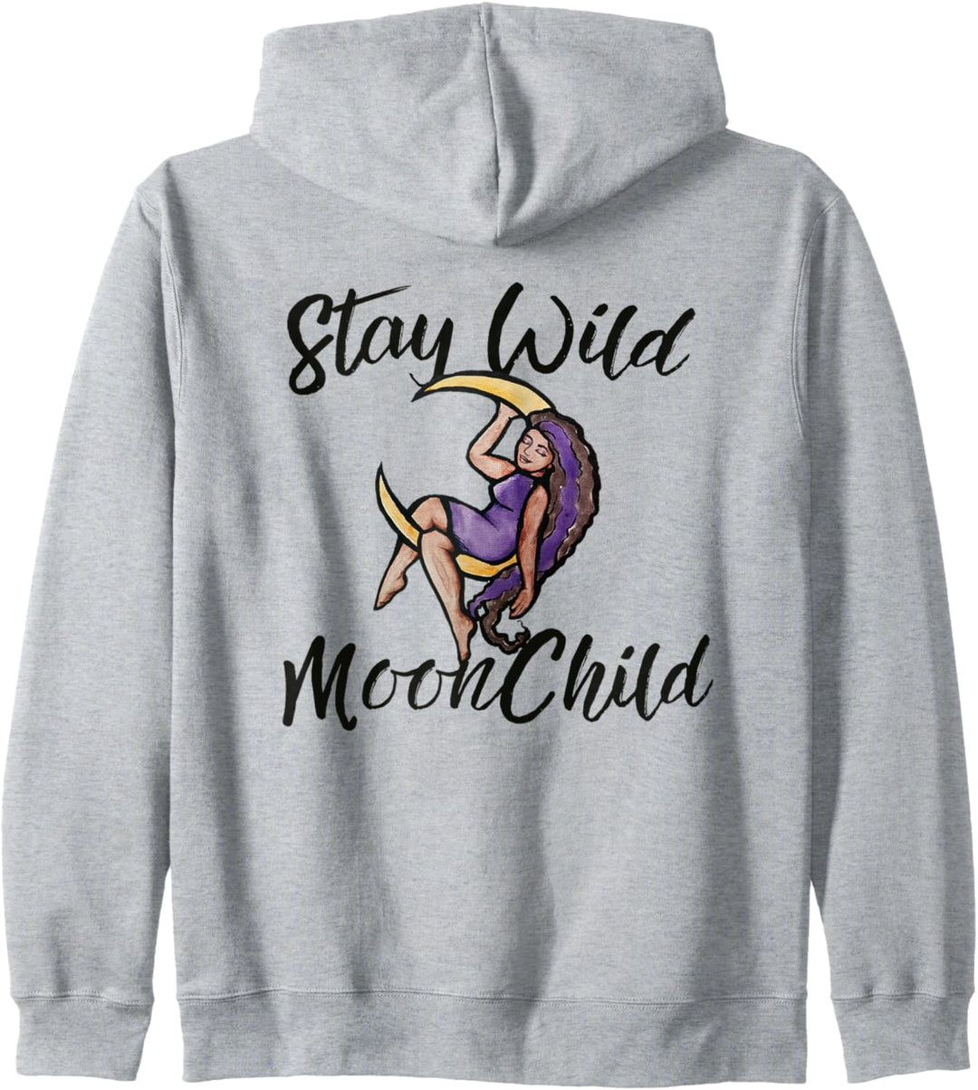 Stay Wild Moon Child MoonChild black goddess Kapuzenjacke