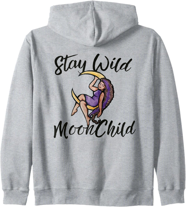 Stay Wild Moon Child MoonChild black goddess Kapuzenjacke
