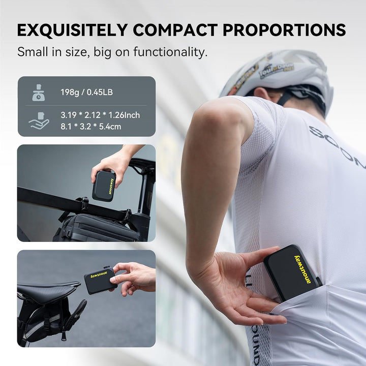 Tiny Pump Mini Fahrradpumpe, Elektrische mit Digitalem Manometer | Elektrische Luftpumpe Klein Fahrr