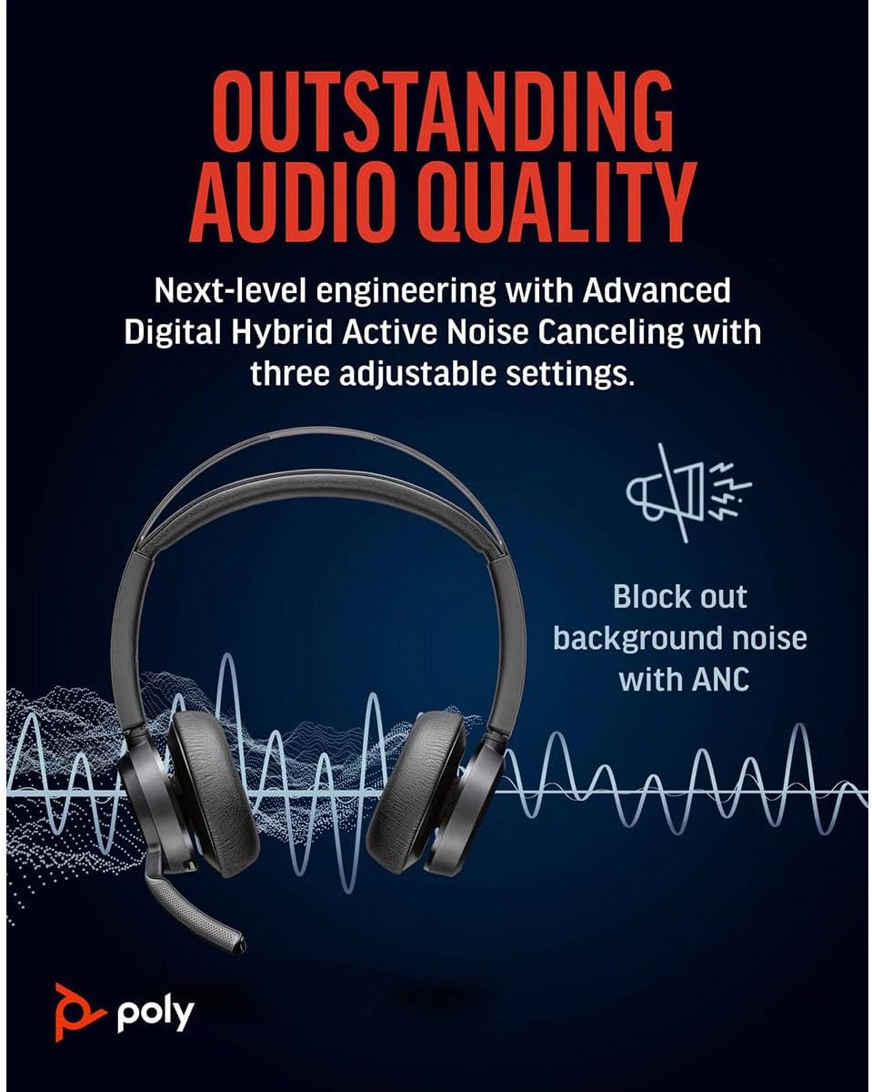 Poly BT Headset Voyager Focus 2 UC inkl. LS USB-C/A Teams