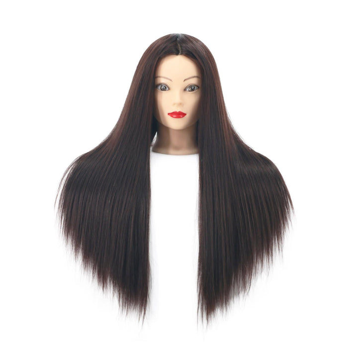 Frisurenkopf, 66cm 80% Echtes Menschliches Haar Frisierkopf übungskopf Puppenkopf zum Frisieren mit