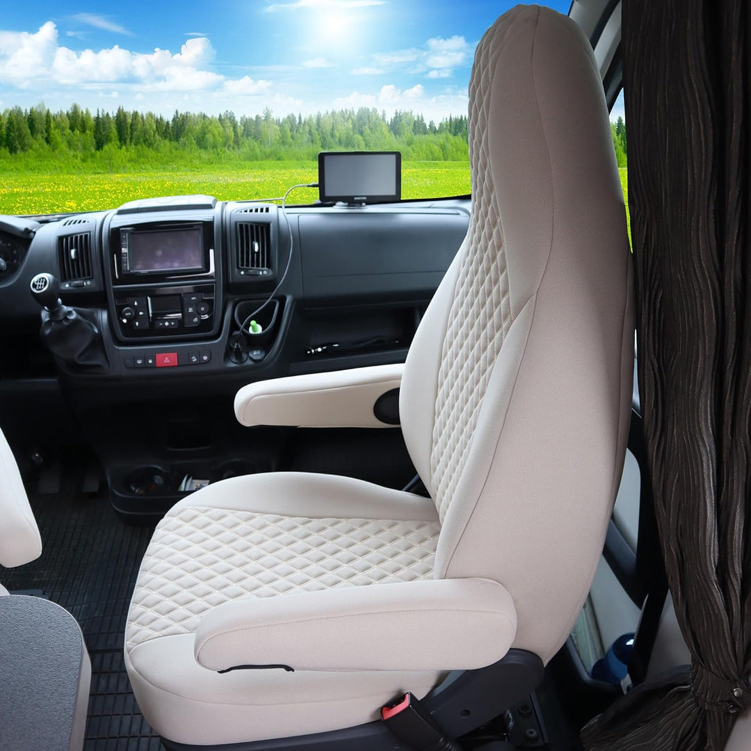 BREMER SITZBEZÜGE Mass Piloten Schonbezüge Sitzbezüge kompatibel mit Wohnmobil Camper Hymer Ducato W