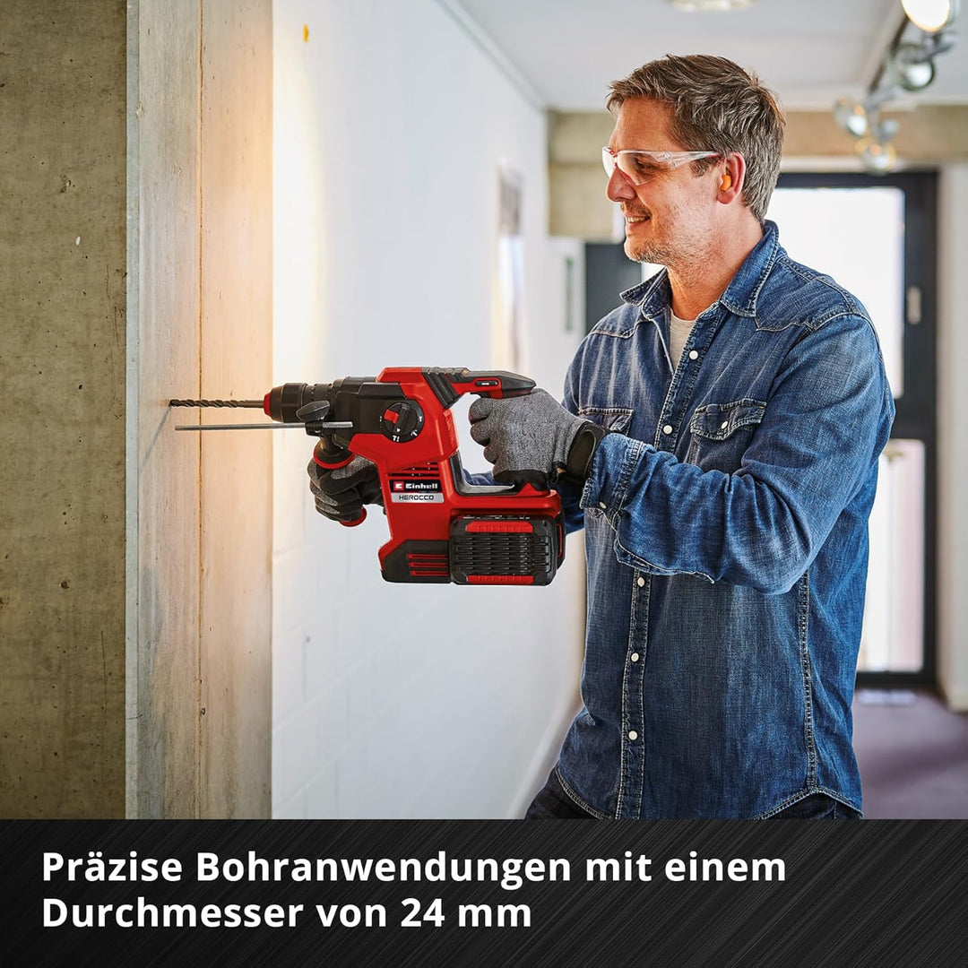 kwb SDS Plus Bohrer, SDS Plus Hammerbohrer (Ø 24 mm x 460/400 mm, mit extrem schneller Hartmetall 4X