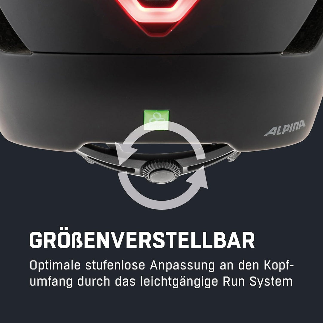 ALPINA ALTONA - Extrem Leichter, Beleuchteter & Belüfteter Fahrradhelm Mit Hochwertigem Visier Für E