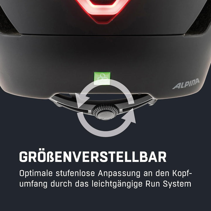 ALPINA ALTONA - Extrem Leichter, Beleuchteter & Belüfteter Fahrradhelm Mit Hochwertigem Visier Für E