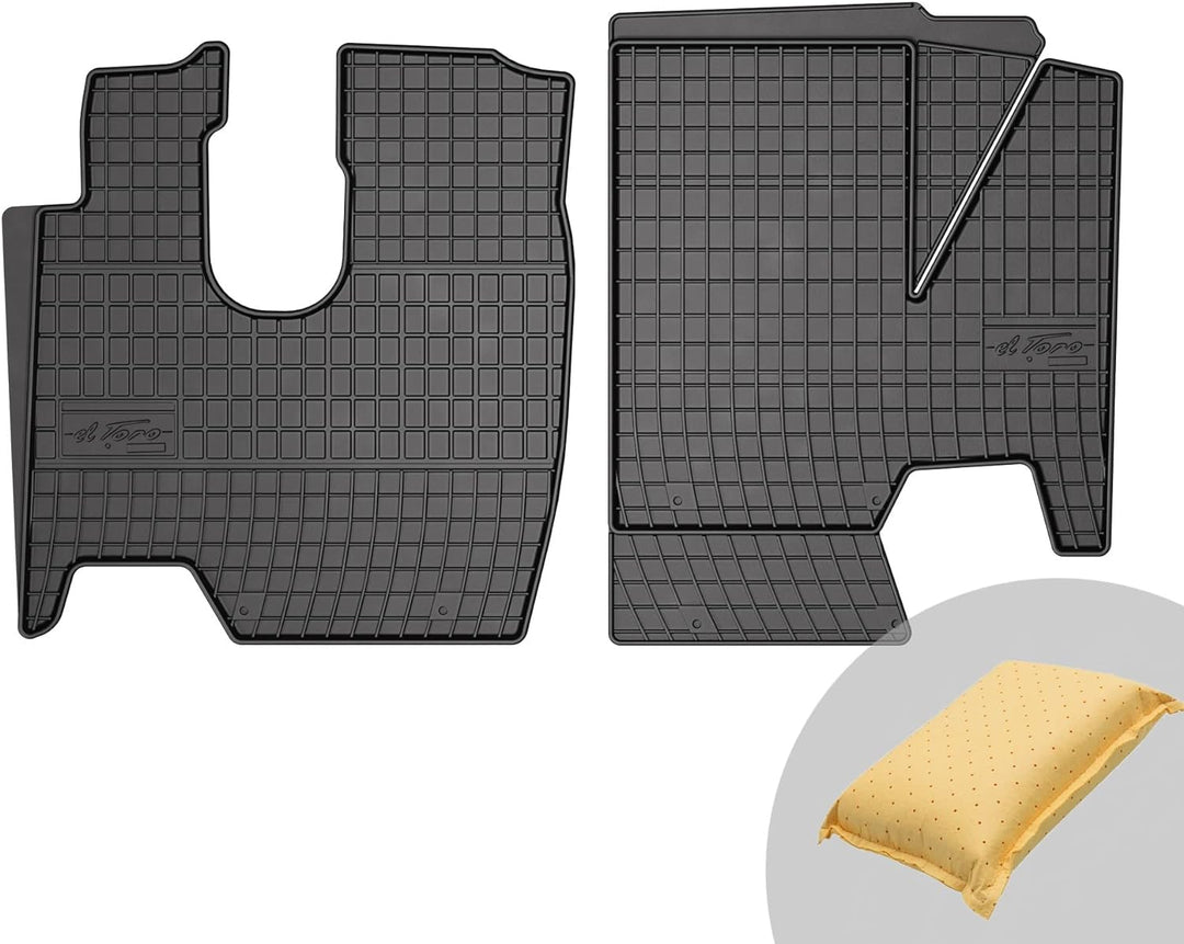 FROGUM EL Toro Gummimatten Ganzjähriges-Set von Autofussmatte Auto Fussmatten für Mercedes-Benz Ateg