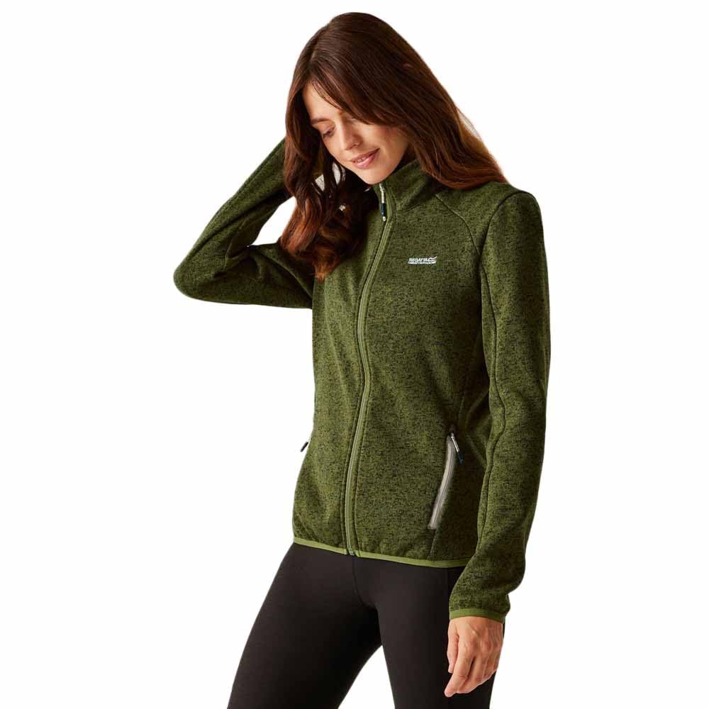 Regatta Damen Women's Newhill Full Zip Fleece Jacket Fleecejacke (1er Pack) 36 Nephritgrün/Light Van