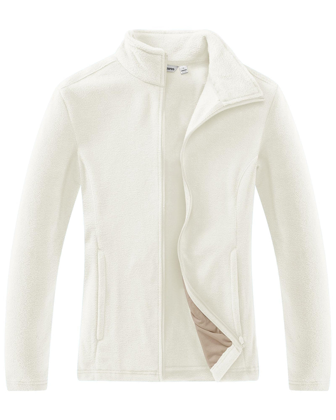 33,000ft Damen Fleecejacke mit Durchgehendem Reissverschluss Stehkragen Damen Leichte Fleece Jacke A
