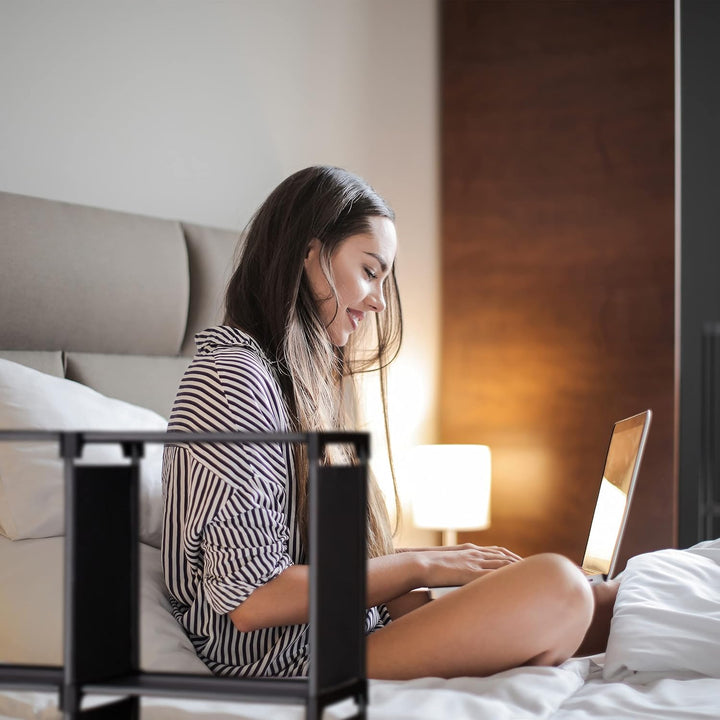 Relaxdays Stufenregal mit 6 Fächern, H x B x T: ca. 109 x 106 x 30 cm, einfaches Stecksystem, Raumte