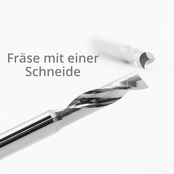 EU_HOZLY 3. 175 x 12 mm Einzelnut-Fräsfräser für Aluminium, CNC-Werkzeuge, Vollkarbid, 5 Stück