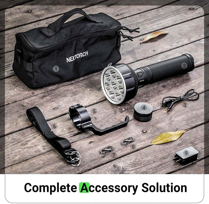 NEXTORCH Saint Torch 31 Professioneller Suchscheinwerfer mit Hochleistungsakku
