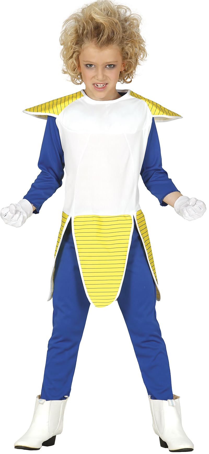 Guirca-Z Vegeta Dragon Ball Super Sayan Ninja Bambi, Weiss/Gelb, 5-6 Jahre, 82650