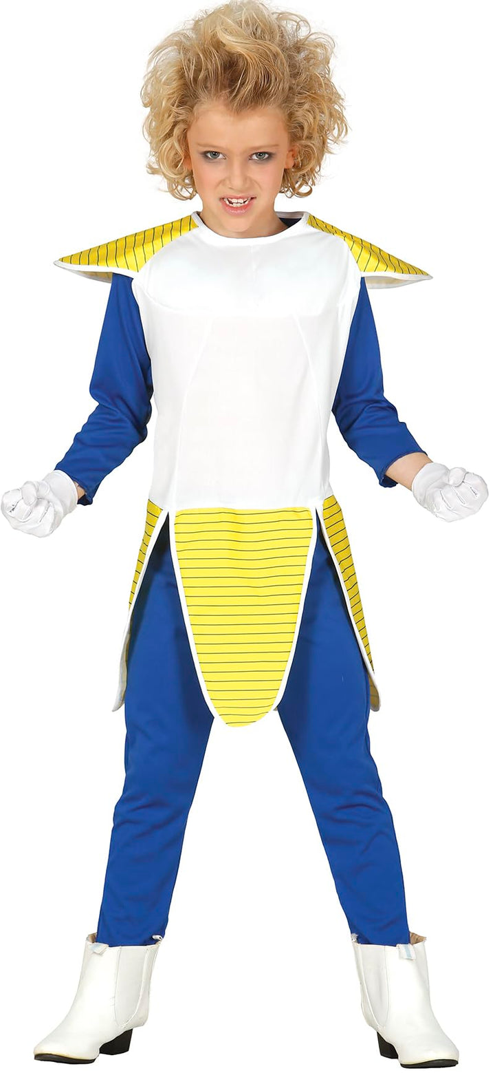Guirca-Z Vegeta Dragon Ball Super Sayan Ninja Bambi, Weiss/Gelb, 5-6 Jahre, 82650