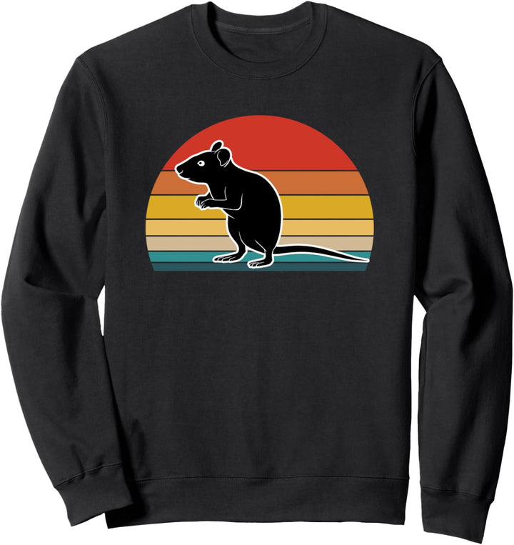 Pet Rat Retro Vintage Sunset Sweatshirt