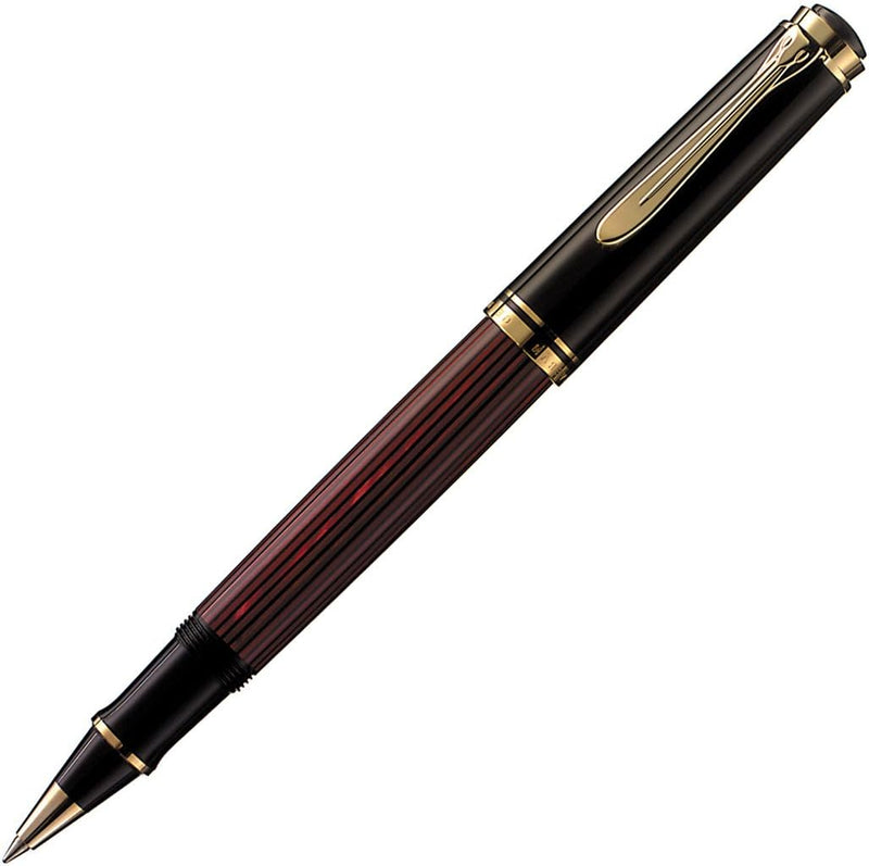 Pelikan Tintenroller Souverän 400, Schwarz-Rot, hochwertiger Roller im Geschenk-Etui, 905521, Schwar