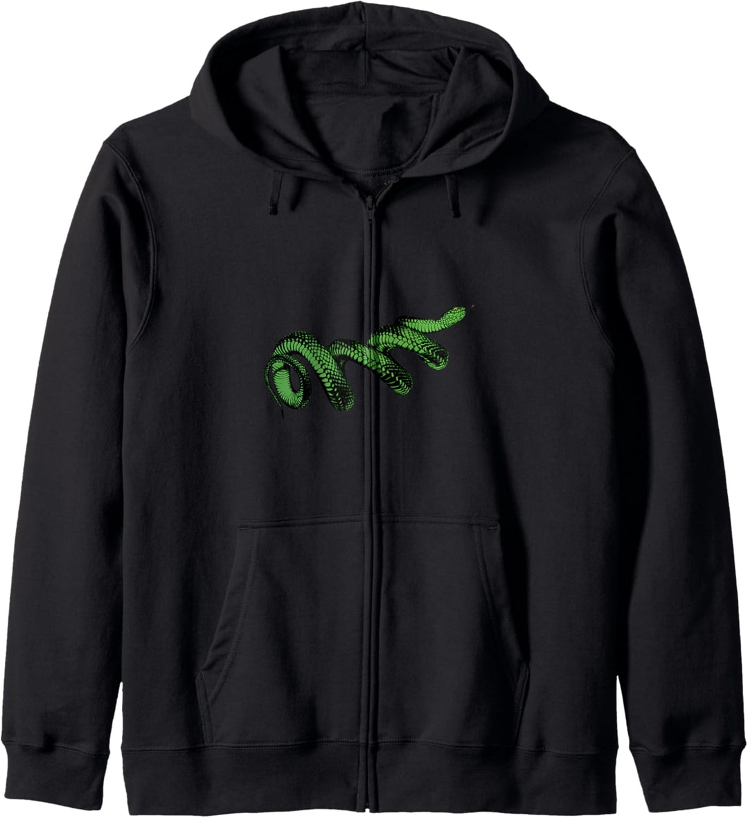 Grüne Schlange Kapuzenjacke