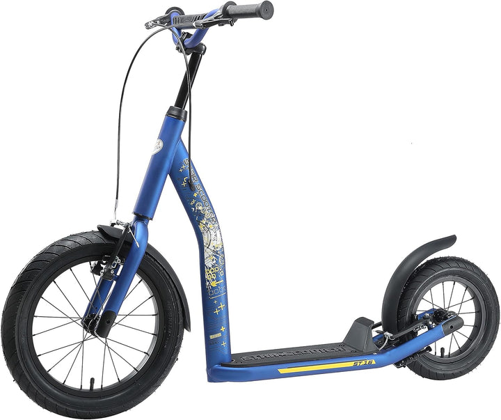 STAR SCOOTER Kinder Tret Roller ab 8 Jahre | City Kick Scooter Luftreifen Höhenverstellbar 16 Zoll N