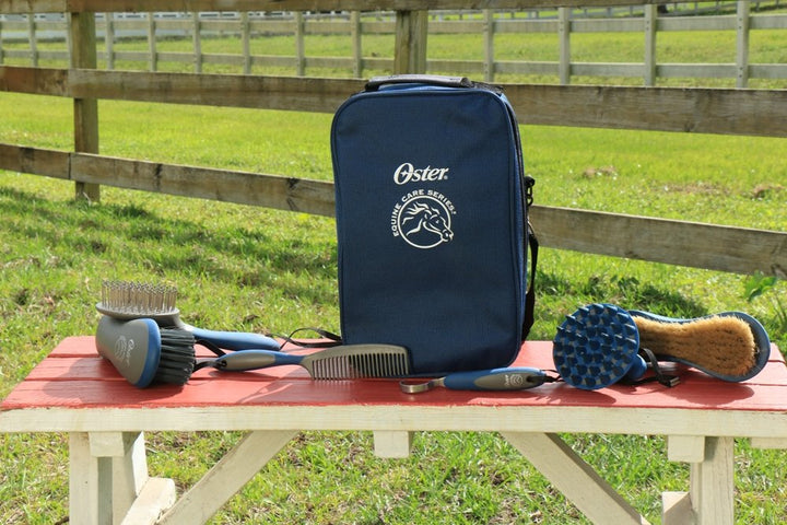 Oster Pferdepflegeset blau 7-teilig Single, Single