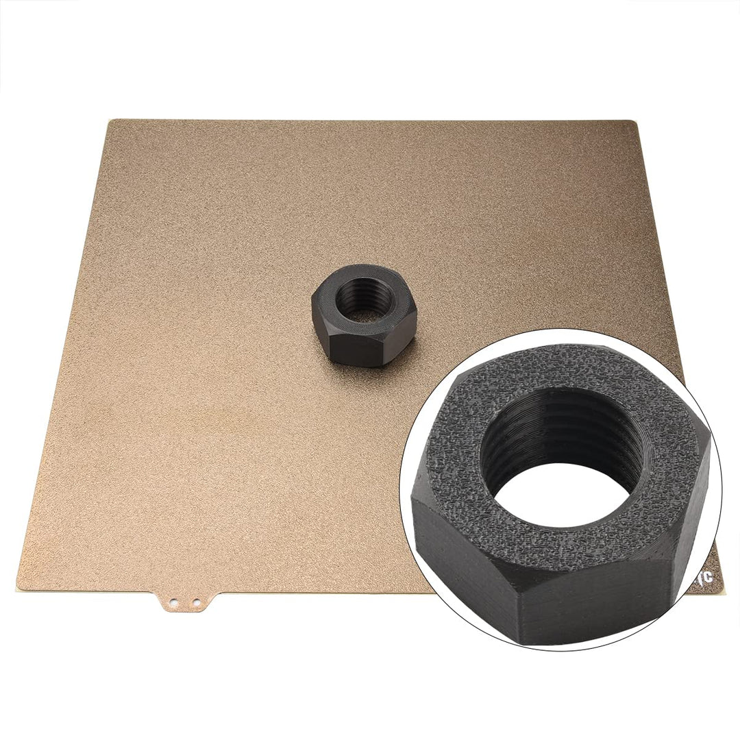 BCZAMD 3D Druckbett 310mm/ 12.2in JanusBPS Nur Bauplatte Texturiert+Glatt Doppelseitig PEI Federstah