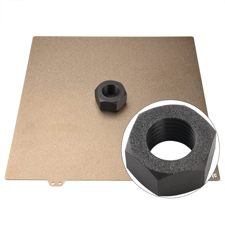 BCZAMD 3D Druckbett 310mm/ 12.2in JanusBPS Nur Bauplatte Texturiert+Glatt Doppelseitig PEI Federstah