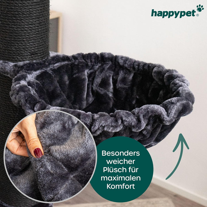 HAPPYPET Universal XXL Liegemulde für Kratzbaum Ø 45 cm - Schlafmulde für grosse Katzen, Maine Coon,
