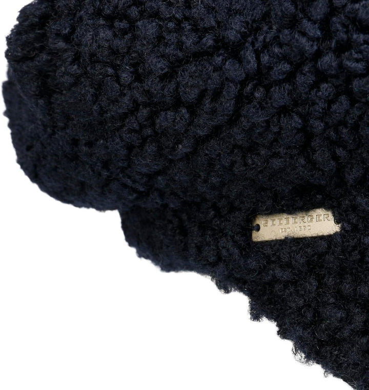 Seeberger Teddy Fur Ballonmütze Schirmmütze Damencap Wintercap Kunstfellcap Baker-Boy-Mütze Mit Schi