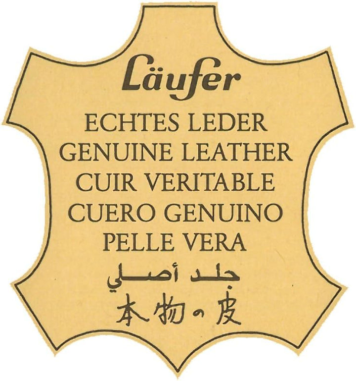 Läufer 36426 Scala Köcher, naturgenarbtes Rindsleder, schwarz, Handgefertigt aus Echtleder in Deutsc