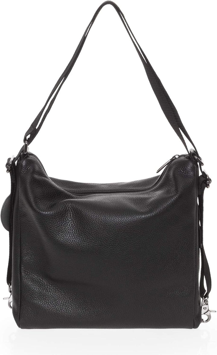 Mandarina Duck Damen Mellow Leather Schultertasche 36x33x12 (L x H x W) Schwarz, 36x33x12 (L x H x W