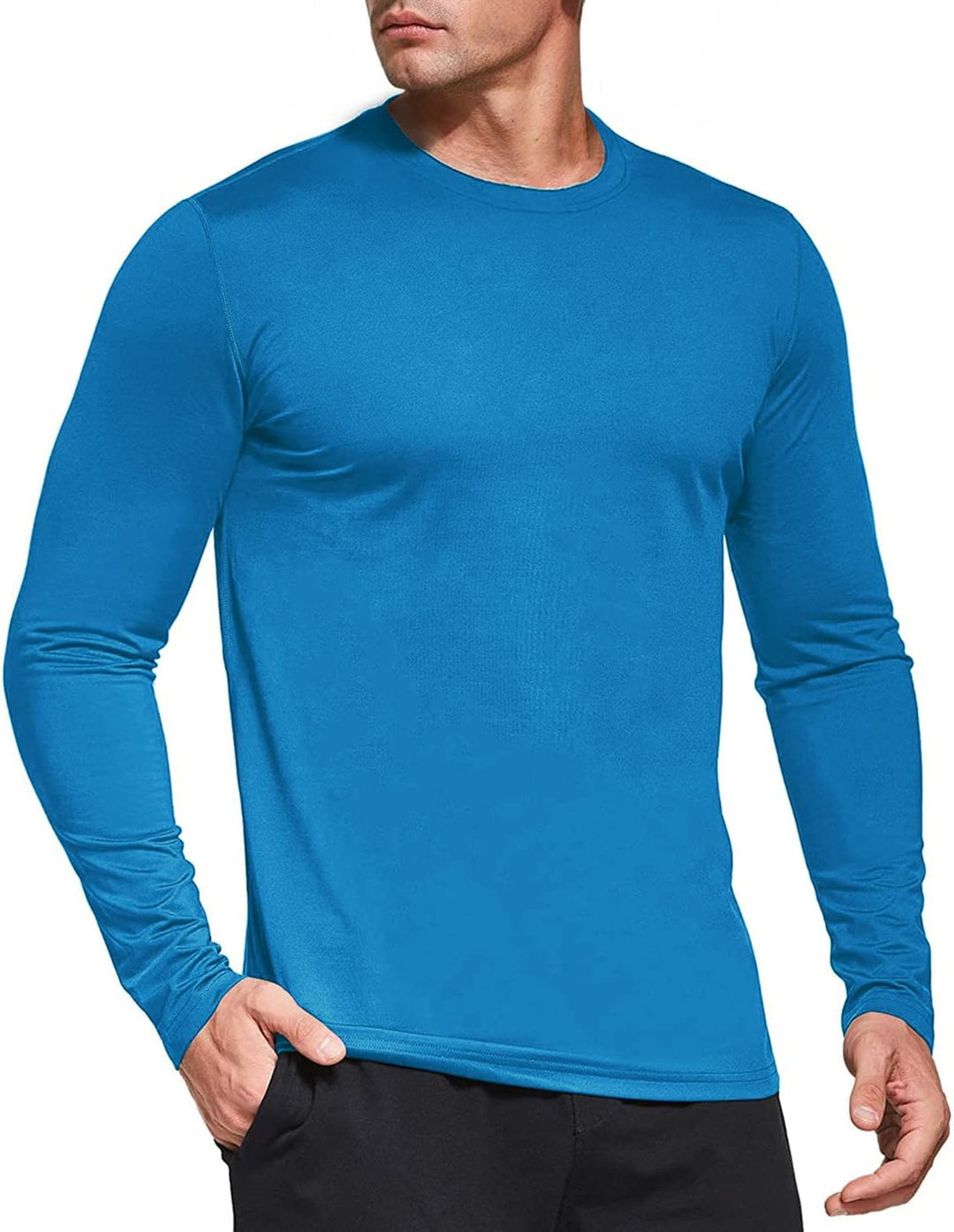 Boyzn 1, 3 or 5er Pack Herren Langarmshirt T-Shirts, UPF 50+ UV Schutz Schnelltrocknend Funktionsshi