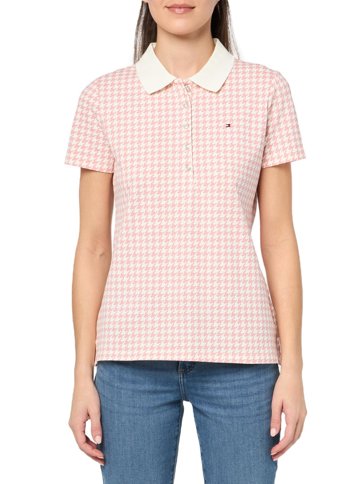 Tommy Hilfiger Damen Classic Short Sleeve Core Pique Polo (Standard and Plus Size) Polohemd (1er Pac